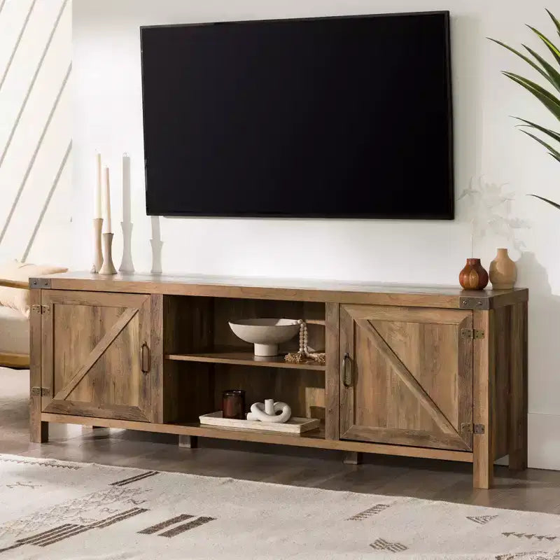 Mobile porta TV effetto fienile per TV fino a 80 pollici