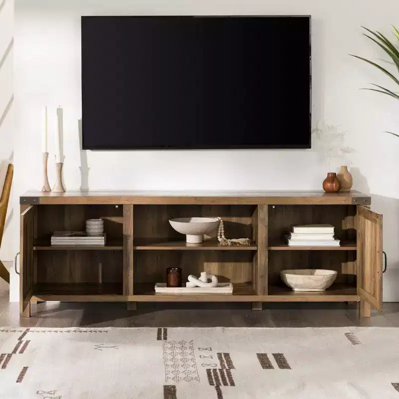 Mobile porta TV effetto fienile per TV fino a 80 pollici
