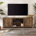 Modern Farmhouse Barn Door TV Stand for TVs up to 80