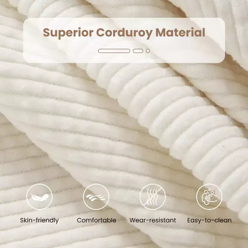 Poltrona Sacco per Adulti con Rivestimento in Velluto a Coste e Imbottitura in Spugna – Disponibile in Diversi Colori