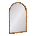 Kate and Laurel Beadbrook Arched Wall Mirror, Rustic Brown, 20x30