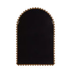 Specchio da parete ad arco con cornice in legno perlinato, Marrone rustico, 20x30