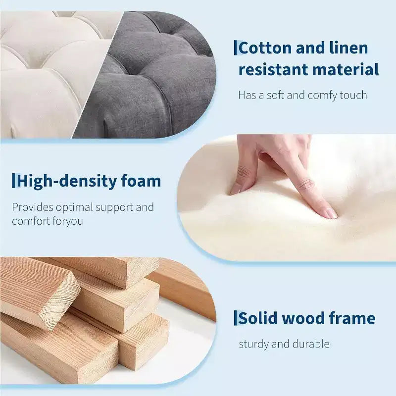 Grande pouf contenitore quadrato con piano sollevabile