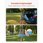 Tavolo da campeggio pieghevole portatile con 4 portabicchieri