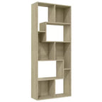 vidaXL Book Cabinet Sonoma oak Engineered wood Medium Book Cabinet