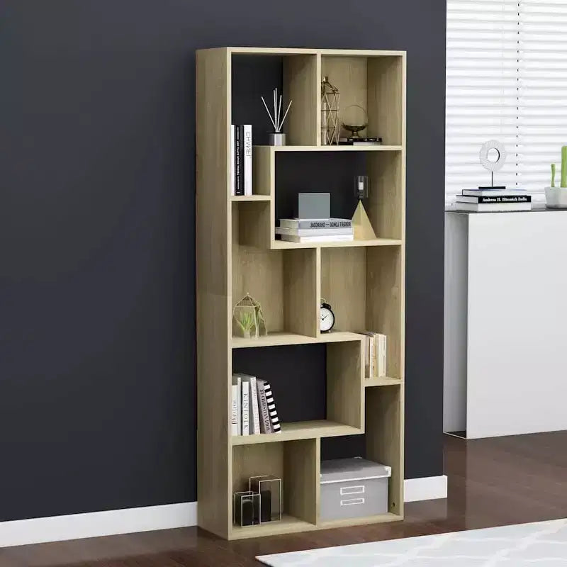 Libreria a 4 ripiani – Legno ingegnerizzato, Finitura rovere opaco