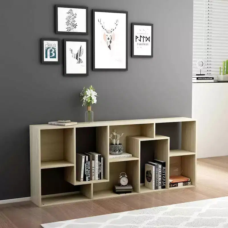 Libreria a 4 ripiani – Legno ingegnerizzato, Finitura rovere opaco