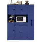 Dispensa da Cucina con Credenza e Colonna Estraibile Laterale