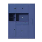 Dispensa da Cucina con Credenza e Colonna Estraibile Laterale
