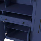 Dispensa da Cucina con Credenza e Colonna Estraibile Laterale