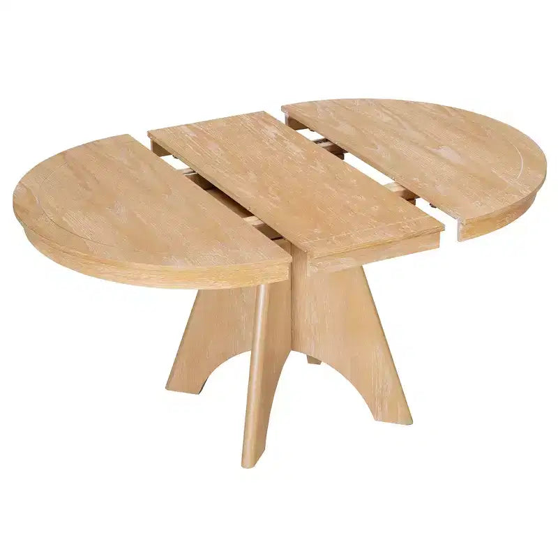 Set da pranzo allungabile con 4 sedie imbottite