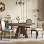 Set da pranzo allungabile con 4 sedie imbottite