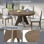 Set da pranzo allungabile con 4 sedie imbottite
