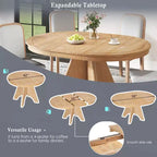 Set da pranzo allungabile con 4 sedie imbottite