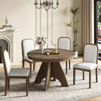 Set da pranzo allungabile con 4 sedie imbottite