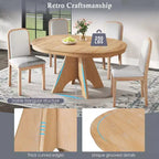 Set da pranzo allungabile con 4 sedie imbottite