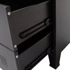 Cassettiera in Lamiera Nera – Unità di Stoccaggio a 4 Cassetti