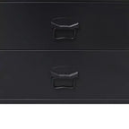 Cassettiera in Lamiera Nera – Unità di Stoccaggio a 4 Cassetti