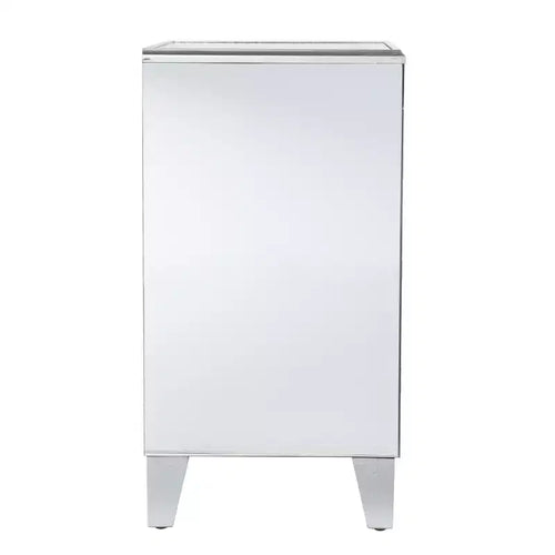 HomeRoots 26 Silver End Table With Three Drawers