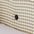 Daybed Queen Size in Gingham con Struttura Ondulata, 2 Cassetti Contenitori e Porta USB, Rivestito in Lino