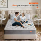 Materasso Ibrido in Memory Foam Rinfrescante con Gel da 10/12 Pollici – Rigidità Media