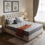 Materasso Ibrido in Memory Foam Rinfrescante con Gel da 10/12 Pollici – Rigidità Media