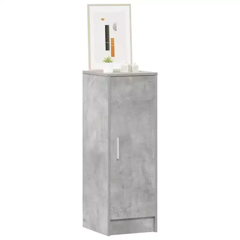 Scarpiera – Legno ingegnerizzato grigio cemento, capacità 6 paia