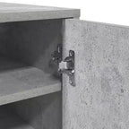 Scarpiera – Legno ingegnerizzato grigio cemento, capacità 6 paia
