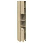 Mobiletto stretto per bagno – Rovere Sonoma, legno multistrato