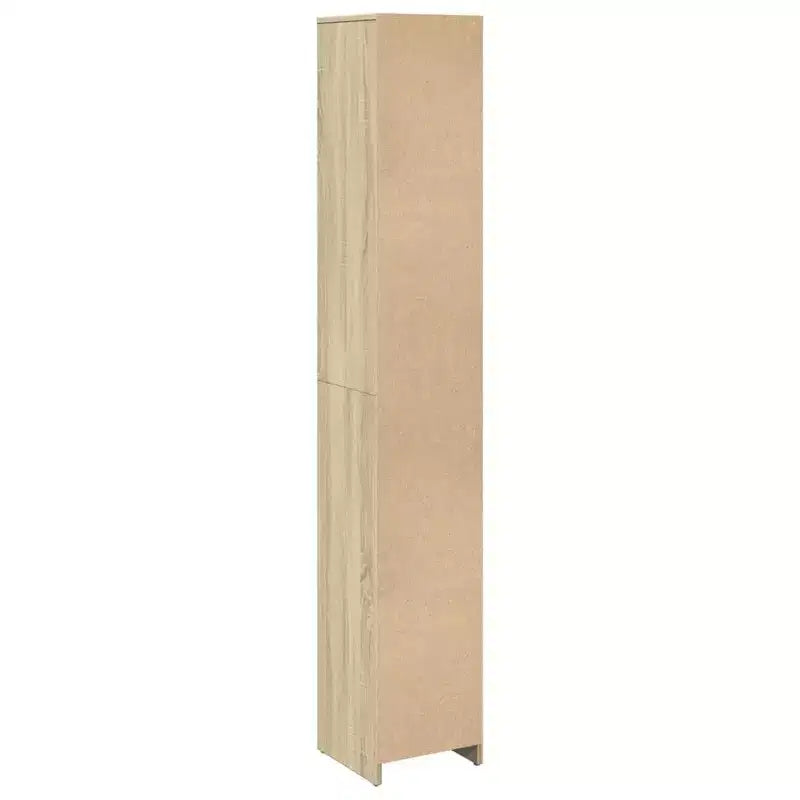 Mobiletto stretto per bagno – Rovere Sonoma, legno multistrato