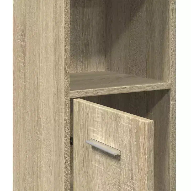Mobiletto stretto per bagno – Rovere Sonoma, legno multistrato